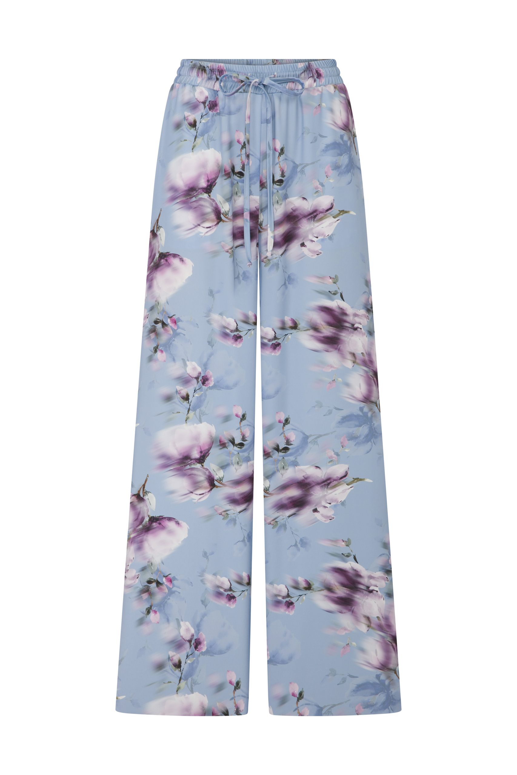 Harmony Pantolon | Rahat Kesim Lastikli Çiçek Desenli Pantolon